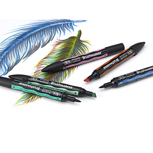 Winsor & Newton BrushMarkers - Pack de 6 rotuladores, tonos pasteles