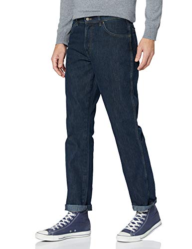 Wrangler Regular Fit Straight Leg Vaqueros, Azul (Azule), 33W / 30L para Hombre