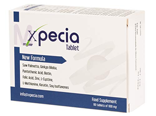 Xpecia Hombres Original- Vitaminas biotina saw palmetto anticaida bloqueador DHT crecimiento cabello