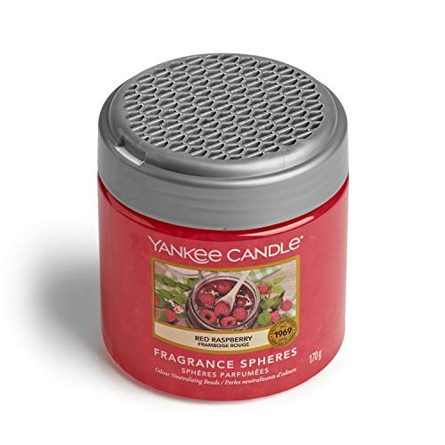 YANKEE CANDLE - Fragrance Spheres Ambientador, Dura hasta 45 días, Rojo Frambuesa