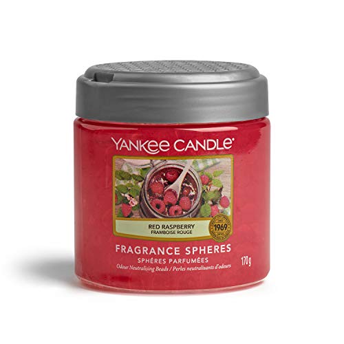 YANKEE CANDLE - Fragrance Spheres Ambientador, Dura hasta 45 días, Rojo Frambuesa