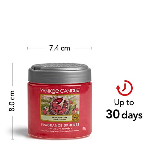 YANKEE CANDLE - Fragrance Spheres Ambientador, Dura hasta 45 días, Rojo Frambuesa