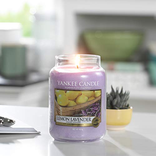 Yankee Candle vela en tarro grande, Lavanda de limón