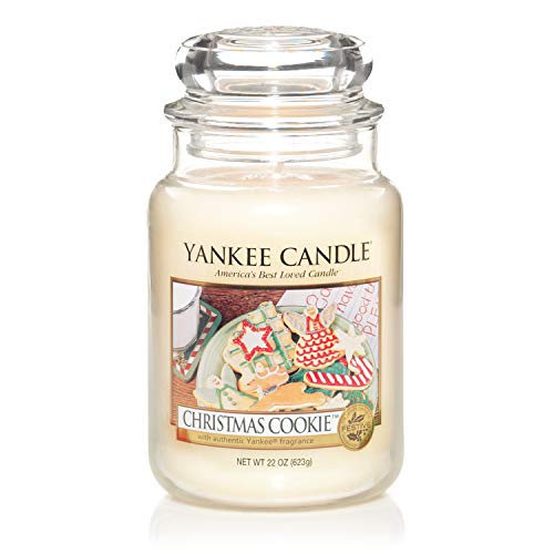 Yankee Candle Vela en un Vaso Doze, Dulces de Navidad, Blanco, Frasco Grande