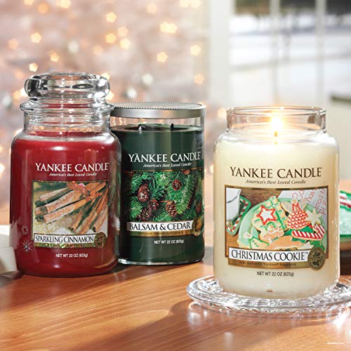 Yankee Candle Vela en un Vaso Doze, Dulces de Navidad, Blanco, Frasco Grande