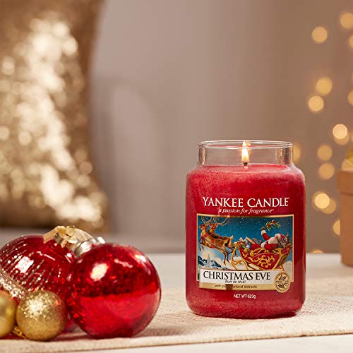 Yankee Candle Vela en un Vaso Doze, la víspera de Navidad, Rojo, Frasco Grande