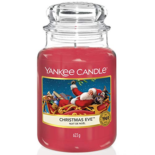 Yankee Candle Vela en un Vaso Doze, la víspera de Navidad, Rojo, Frasco Grande