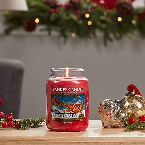 Yankee Candle Vela en un Vaso Doze, la víspera de Navidad, Rojo, Frasco Grande