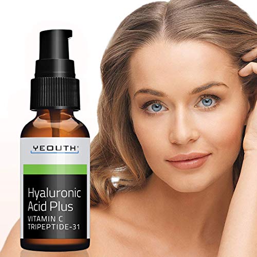 YEOUTH Best Anti Aging Vitamin C Serum with Hyaluronic Acid & Tripeptide 31 Trumps ALL Others (2oz) (1oz)