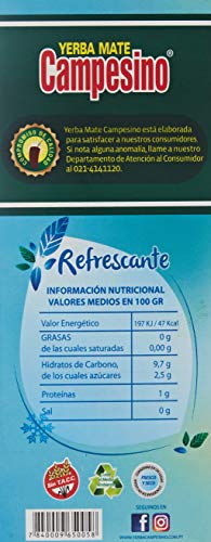 Yerba Mate Campesino aromatizada de menta 500gr