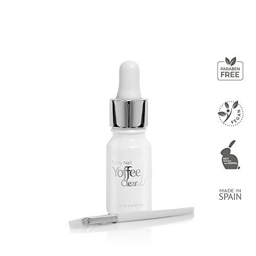 Yoffee - Yoffee Clear - Purity Nail - Antibacteriano y antiséptico, Tratamiento de Uñas de los hongos, Apto para dedos y pedicura, con Árbol de Té y Aceite de Argán (10ml)