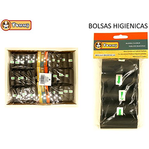 Yommy Bolsas para excrementos de Perro 40 Rollos Total 600 Bolsas Poop Bag para Perro Mascotas Animales Domésticos