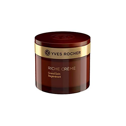 Yves Rocher RICHE CRÈME - Set de cuidado intensivo regenerador, alivia las arrugas, cuidado facial con crema antiedad y cuidado de los ojos, idea de regalo