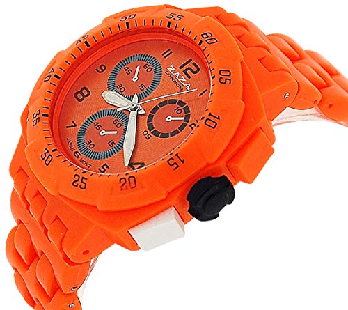 ZAZA London PL342 Orange - Reloj, Correa de plástico Color Naranja