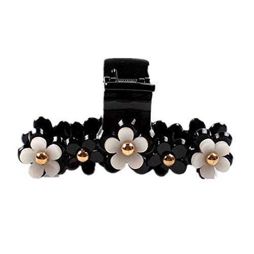 Zidao Horquilla De La Mujer, Plástico Clips Flor del Plátano por Las Mujeres Torsión Titular Cola Caballo Elegante Pelo Garra Accesorios Broches Muchacha,A