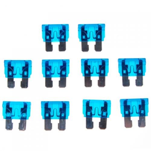 10pcs 15a 32v Cuchilla Estandar Azul Fusibles De Recambio Para Automovil Coche