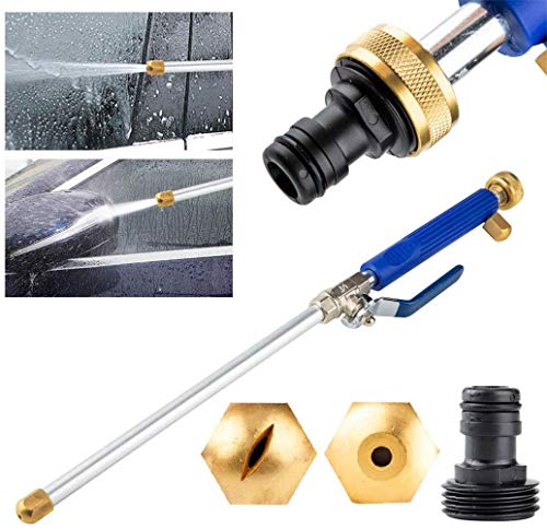 2-in-1 High pressure power washer,High Pressure Glass Cleaner Jet, High pressure power washer spray nozzle water hose wand attachment for Car Home Garden Cleaning Glass