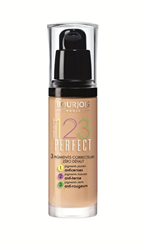 2 x Bourjois Paris 123 Perfect Foundation 30ml New & Sealed - 55 Dark Beige