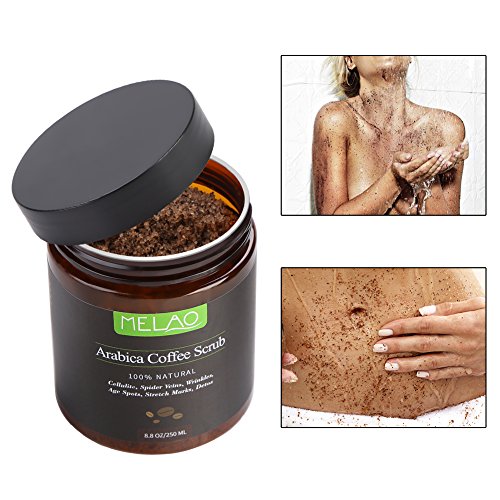 250 g de exfoliante de café exfoliante corporal 100% natural hidratante reduce la piel muerta