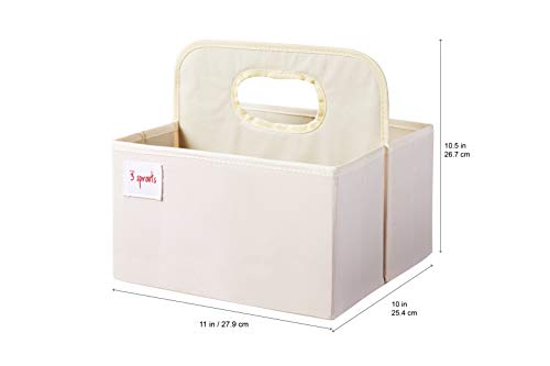 3sprouts 3 brotes bebé pañal Caddy – Cesta organizadora para guardería, oso