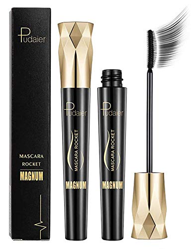 4D Rimel de pestañas con fibras de seda, Mascara corona rimel impermeable de pestañas extra largas, rímel espesante y espesante natural grueso, maquillaje de ojos largo y encantador