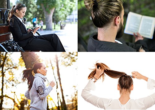 50 gomas de pelo de algodón de alta calidad, color negro, ideal para el uso diario Goma elástica para el pelo, sin alambre, para mujeres y niñas.