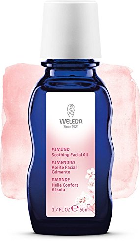 Aceite Facial Calmante de Almendra, cuidado intensivo pieles sensibles - Weleda (50 ml) - Se envía con: muestra gratis y una tarjeta superbonita que puedes usar como marca-páginas!