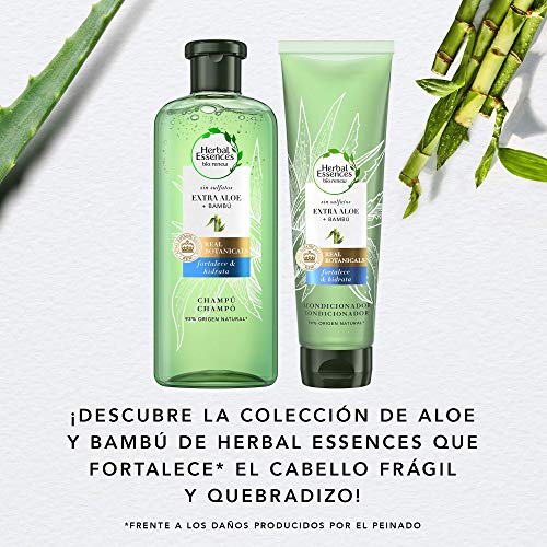 Acondicionador Herbal Essences Bio: Renew sin Sulfatos con Aloe Intenso Y Bambú, en Colaboración con el Royal Botanic Gardens de KEW