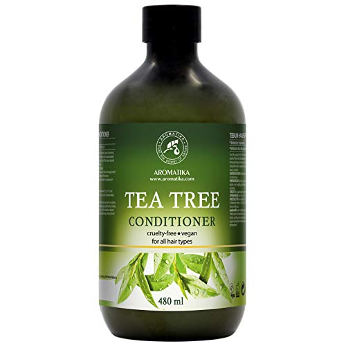 Acondicionador para el Cabello con Árbol de Té 480 ml - Aceite de Árbol de Té & Macadamia & Camelia - Todo Tipo de Cabello - Fórmula Reparadora de Cabello Seco, Dañado - Hidrata el Cabello