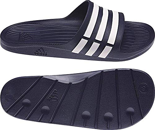 adidas Duramo Slide Chanclas Unisex, Azul (New Navy/White/New Navy), 39 EU (6 UK)