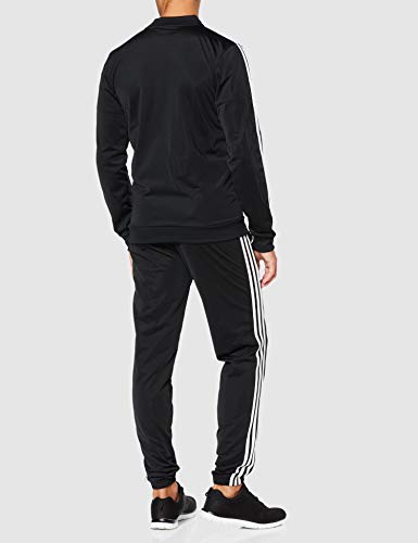 adidas Essentials 3-Stripes Track Suit Chándal, Hombre, Negro (Black/Black/White), XS