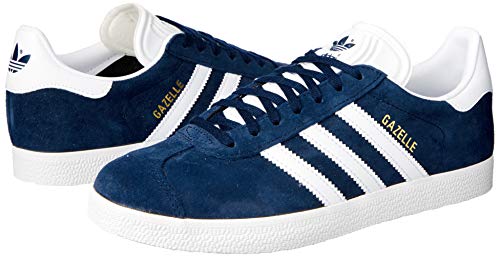 adidas Gazelle, Zapatillas de deporte Unisex Adulto, Varios colores (Collegiate Navy/White/Gold Metalic), 43 1/3 EU