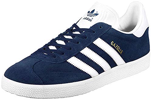 adidas Gazelle, Zapatillas de deporte Unisex Adulto, Varios colores (Collegiate Navy/White/Gold Metalic), 43 1/3 EU