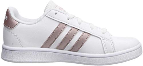 adidas Grand Court K, Zapatillas de Tenis Unisex Niños, Multicolor Ftwwht Coppmt Glopnk 000, 39 1/3 EU