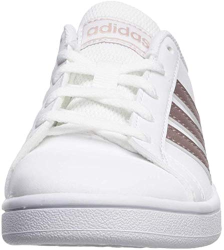 adidas Grand Court K, Zapatillas de Tenis Unisex Niños, Multicolor Ftwwht Coppmt Glopnk 000, 39 1/3 EU