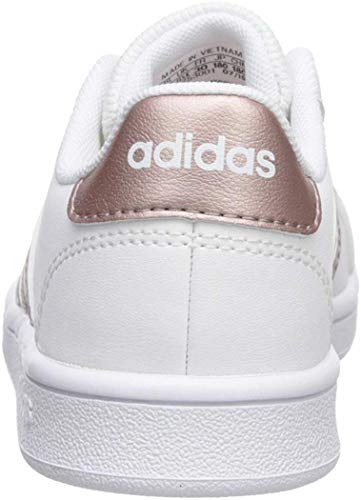 adidas Grand Court K, Zapatillas de Tenis Unisex Niños, Multicolor Ftwwht Coppmt Glopnk 000, 39 1/3 EU