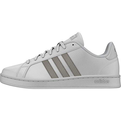 adidas Grand Court, Sneaker Womens, Footwear White/Platin Metallic/Footwear White, 40 EU