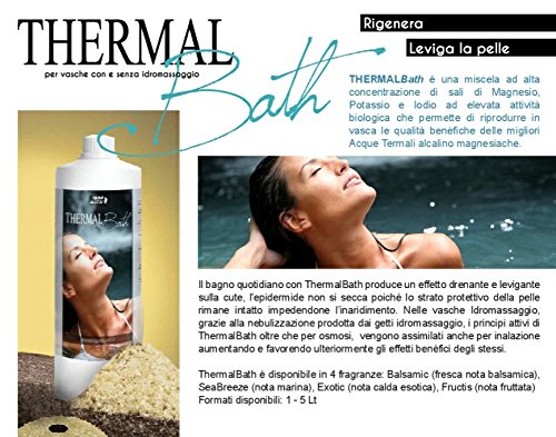 Agua termal para spa, jacuzzi y piscina Thermal Bath Natural (inodora) 5 litros. Producto Ideal para piscina y spa de hidromasaje de cualquier marca (Jacuzzi, Teuco, Grass, Hafro, Dimhora, etc.). -