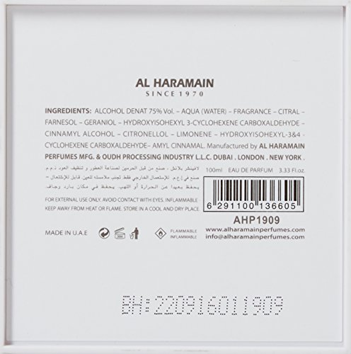 Al Haramain L'aventure Blanche 100ml/3.4oz Eau de Parfum Spray Women EDP Perfume