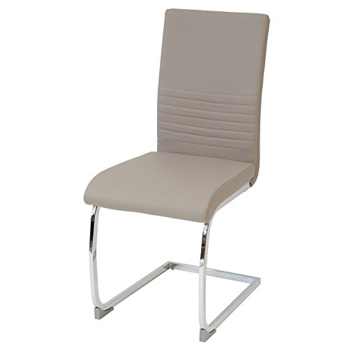 Albatros Silla Cantilever BURANO Set de 4 sillas Beige, SGS Probado