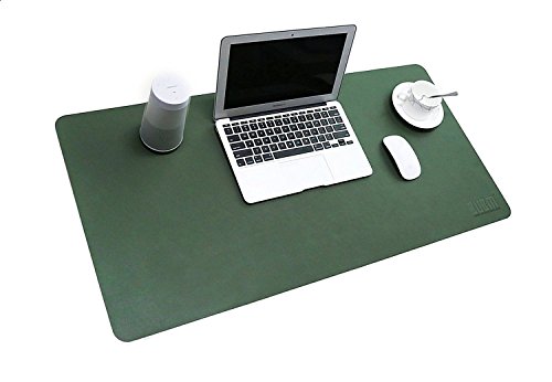 Alfombrilla para ratón de piel sintética resistente al agua de Bubm, alfombrilla perfecta para escribir, para la oficina y el hogar, ultrafina de 2 mm, 80 x 40 cm