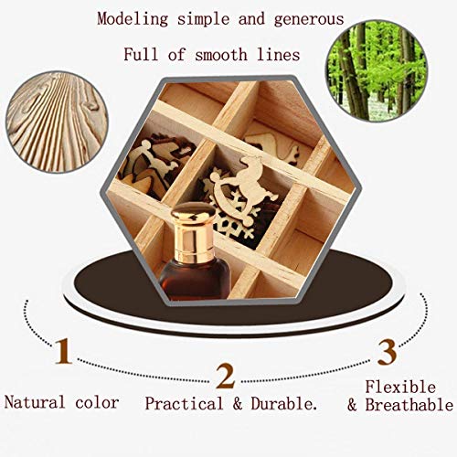 Almacenamiento de aceite esencial de la Caja de madera de las cajas de almacenamiento de 32 botellas de perfume
