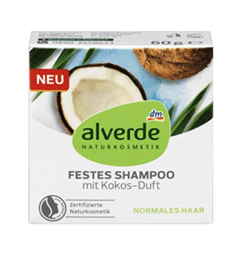 alverde Natural cosmético festes Champú con Coco, 1 x 60 g