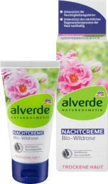 alverde Natural cosmético Noche Crema Wild Rose, 1 x 50 ml