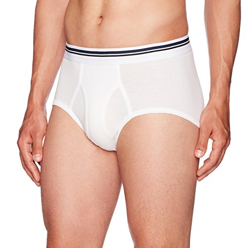 Amazon Essentials 7-Pack Tag-Free Briefs Braguita, Blanco (White), Small