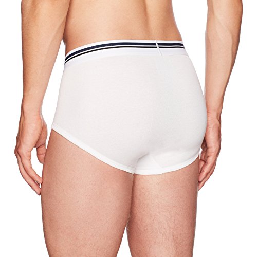 Amazon Essentials 7-Pack Tag-Free Briefs Braguita, Blanco (White), Small