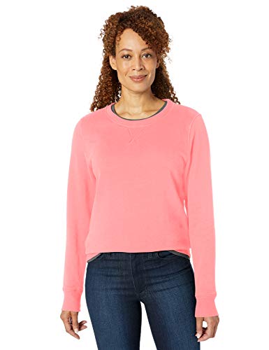 Amazon Essentials Sudadera French Terry Fleece Crewneck fashion-sweatshirts, Coral brillante, US XL (EU 2XL)