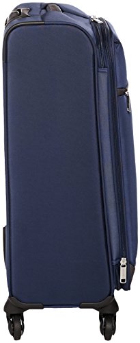 AmazonBasics - Maleta blanda con ruedas giratorias, 64 cm, Azul marino