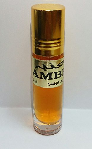 Amber aceite perfume sin alcohol - marroqui - 10 ml -botella cristal roll on