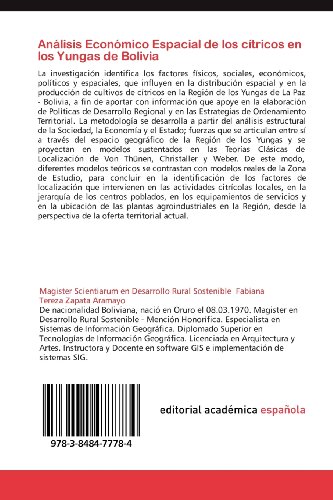 Analisis Economico Espacial de Los Citricos En Los Yungas de Bolivia